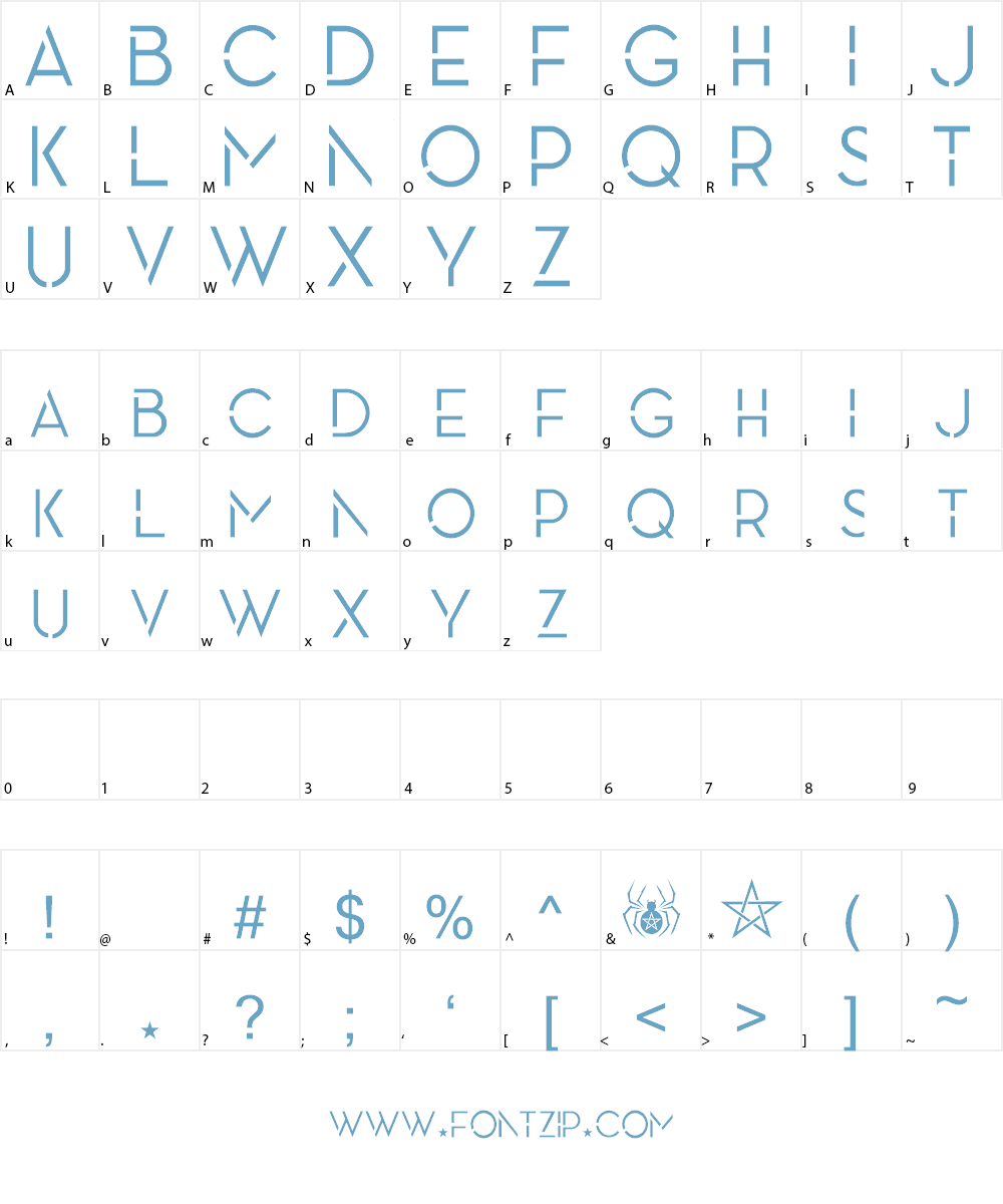 NOW YOU SEE ME Font Character